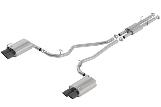 Borla ATAK Cat-Back Exhaust System for Ford Explorer ST & Lincoln Aviator with Black Chrome Tips
