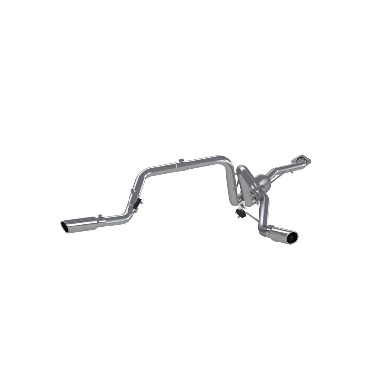 MBRP Armor Lite Series Cat Back Exhaust System for Chevy and GMC 1500 (2003-2007) - Dual Split Side Exit, 2.5 Inch Diameter, Includes Tips and Hardware