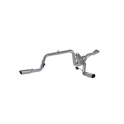 MBRP Armor Lite Series Cat Back Exhaust System for Chevy and GMC 1500 (2003-2007) - Dual Split Side Exit, 2.5 Inch Diameter, Includes Tips and Hardware