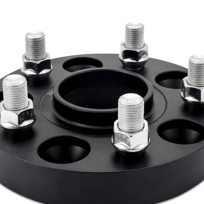 Mishimoto 25mm Wheel Spacers for 2011-2012 Honda Odyssey, 5x120 Bolt Pattern, M14x1.5 Studs, 64.1mm Center Bore - Black