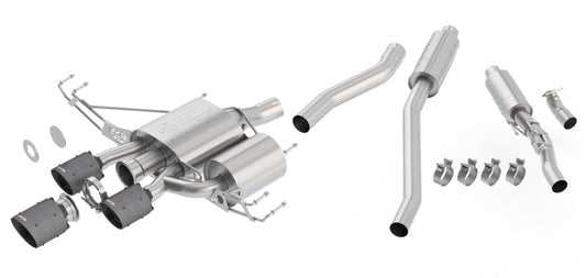 Borla Atak Cat-Back Exhaust System for 2017-2021 Honda Civic Type R with Carbon Fiber Tips - Part Number 140738CFBA