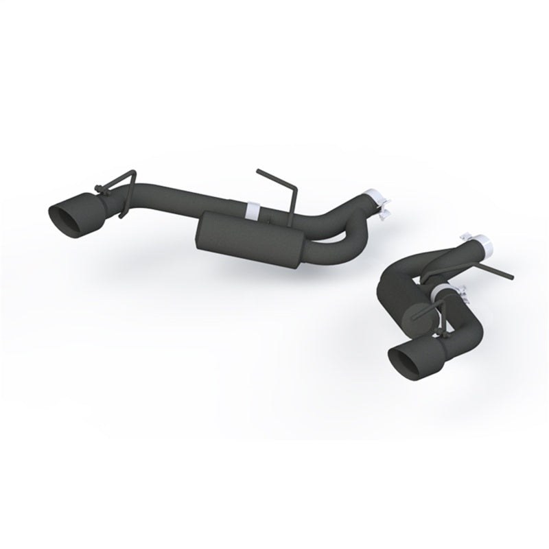 MBRP 16-19 Chevrolet Camaro 2.5 Inch Black Coated Non NPP Axle Back Exhaust System with Dual Wall Tips