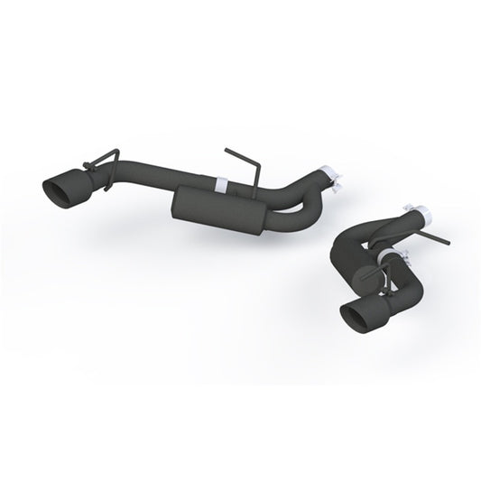 MBRP 16-19 Chevrolet Camaro 2.5 Inch Black Coated Non NPP Axle Back Exhaust System with Dual Wall Tips