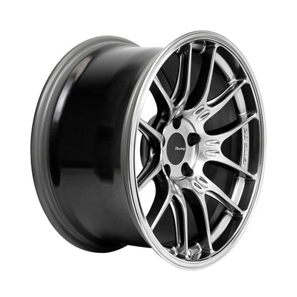 Enkei GTC02 18x9.5 Inch Hyper Silver Alloy Wheel with 5x114.3 Bolt Pattern and 15mm Offset