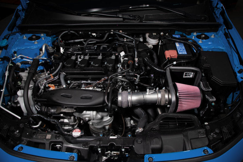 K&N Engineering 69-1509TC Silver Typhoon Cold Air Intake System for Honda Civic and Acura Integra