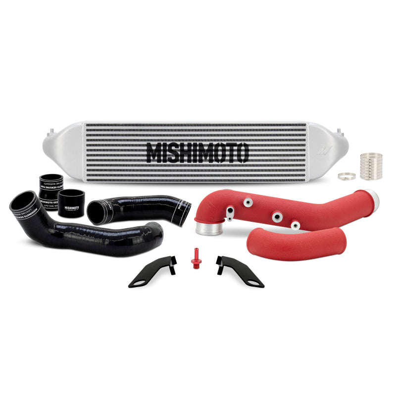 Mishimoto 2023+ Honda Civic Type R Intercooler Kit with Silver Intercooler and Red Pipes