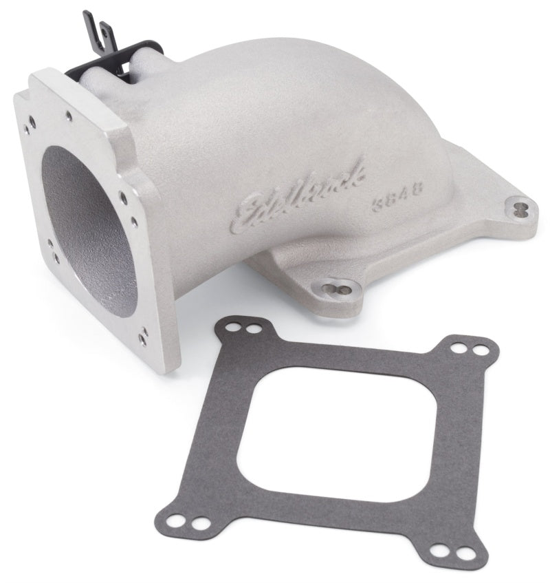 Edelbrock Low Profile Intake Elbow 90mm Throttle Body to Square-Bore Flange Part Number 3848