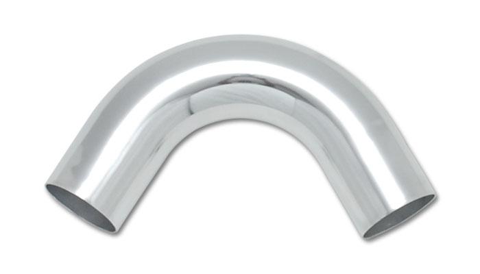 Vibrant 2.5 inch O.D. Universal Aluminum Tubing with 120 Degree Bend - Polished Finish