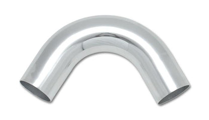 Vibrant 2.75 Inch OD Universal Aluminum Tubing with 120 Degree Bend - Polished Finish