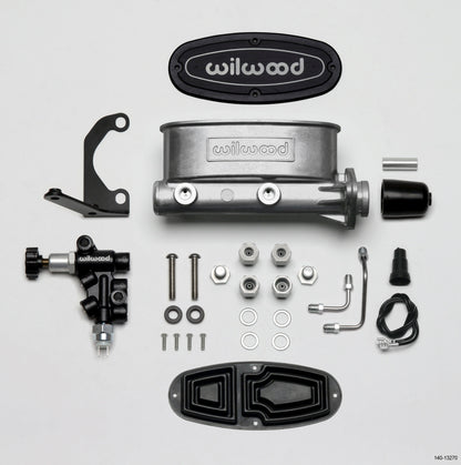 Wilwood HV Tandem Master Cylinder Kit with Combination Proportioning Valve, 1-1/8 Inch Bore - Part Number 261-13270