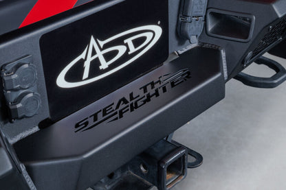 Addictive Desert Designs 2025 Ram RHO Stealth Fighter Rear Bumper with Cube Light Mounts and D-Ring Clevises