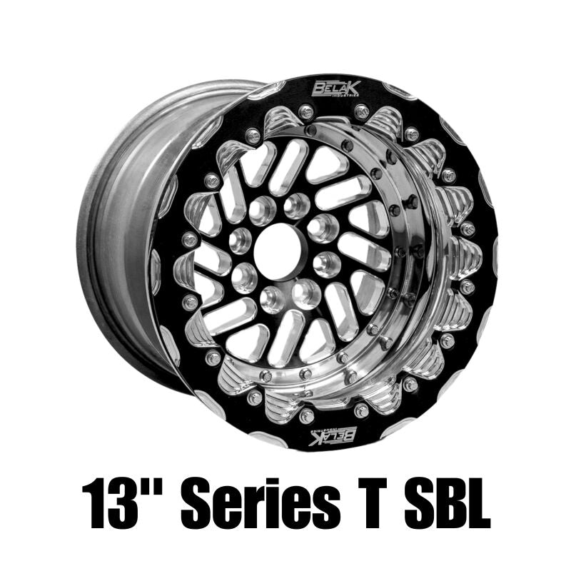 Belak Series Twisted Wheel 13x10 Inch High Pad Beadlock Wheel - 4x100 Bolt Pattern