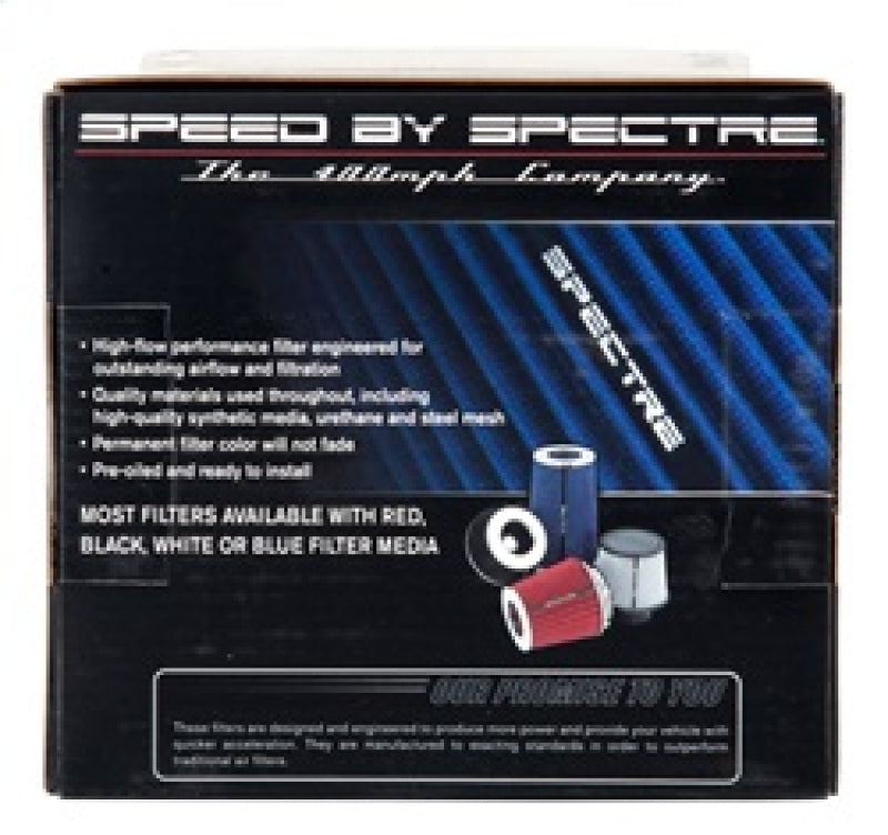 Spectre Adjustable Conical Air Filter 5-1/2 Inch Tall - Blue for 3, 3.5, and 4 Inch Tubes