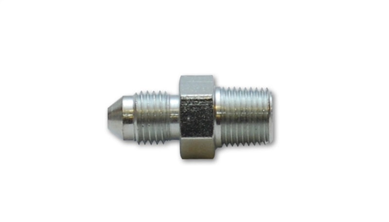 Vibrant Performance -3AN to 1/8 Inch NPT Straight Adapter Fitting in Anodized Black