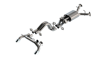Borla ATAK Cat-Back Exhaust System for Ford Bronco Raptor 2022-2026 with 3.0L V6 Twin Turbo - 4-Inch Chrome Tips