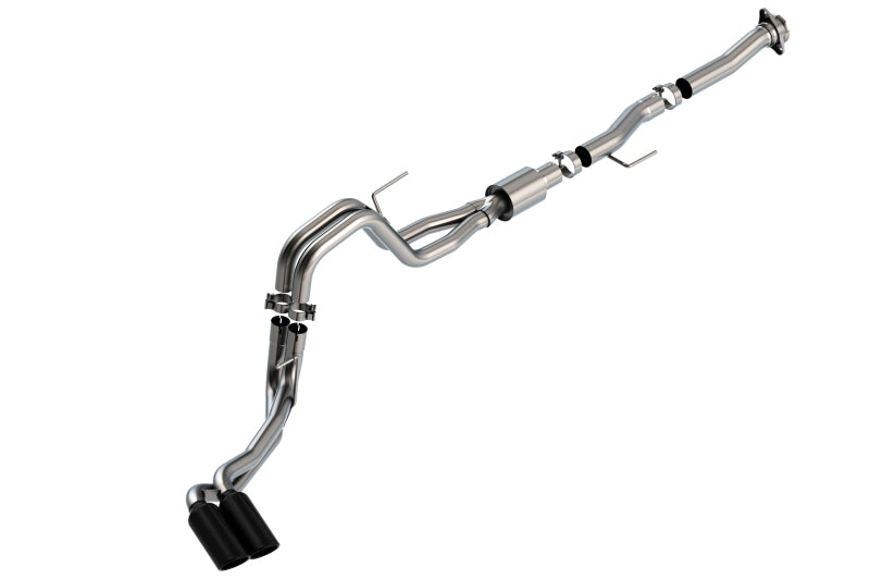 Borla F-150 2021 5.0L V8 ATAK Cat-Back Exhaust System with Black Chrome Tips - Fits 2024 Ford F-150 2-Door Regular Cab Short Bed