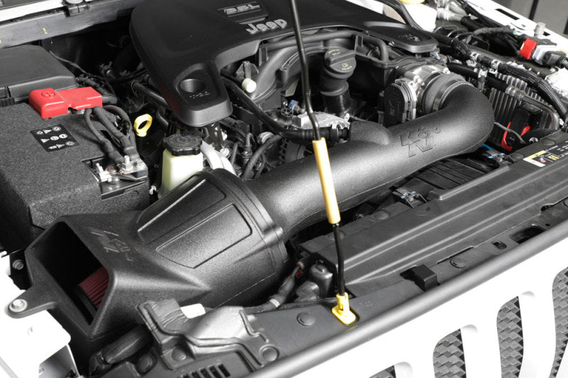 K&N Engineering 63-1576 Enclosed Cold Air Intake System for 2018-2019 Jeep Wrangler JL V6-3.6L