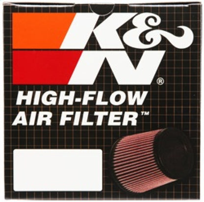 K&N Engineering Universal Rubber Air Filter – Round Straight Design with 3.5-inch Flange ID and 8.5-inch Height
