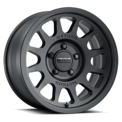 Method MR703 Bead Grip 16-Inch Matte Black Off-Road Wheel with 5x130 Bolt Pattern and +68mm Offset