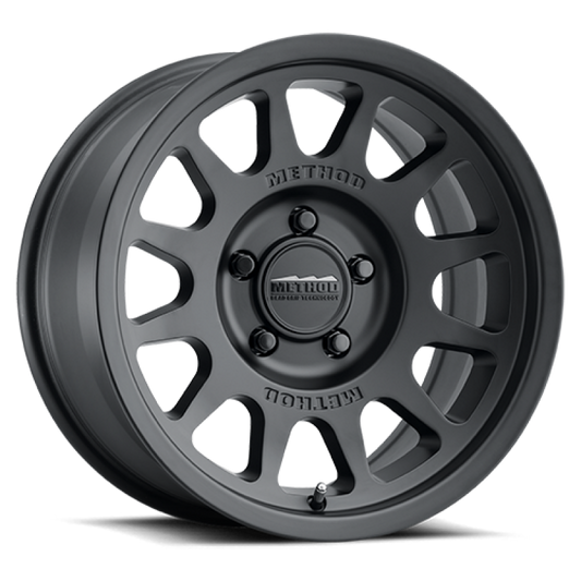 Method MR703 Bead Grip 16-Inch Matte Black Off-Road Wheel with 5x130 Bolt Pattern and +68mm Offset