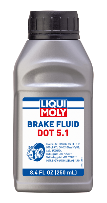 Liqui Moly DOT 5.1 Synthetic Brake Fluid with Part Number 20158 - 250mL Bottle