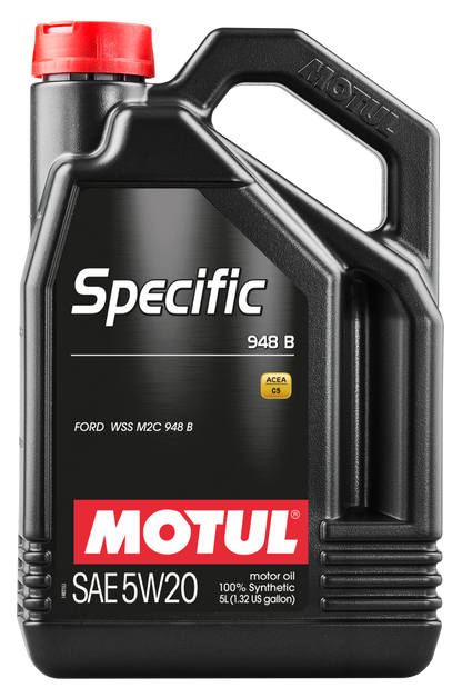Motul 5L Specific 948B 5W-20 Synthetic Engine Oil for Ford and Jaguar Land Rover
