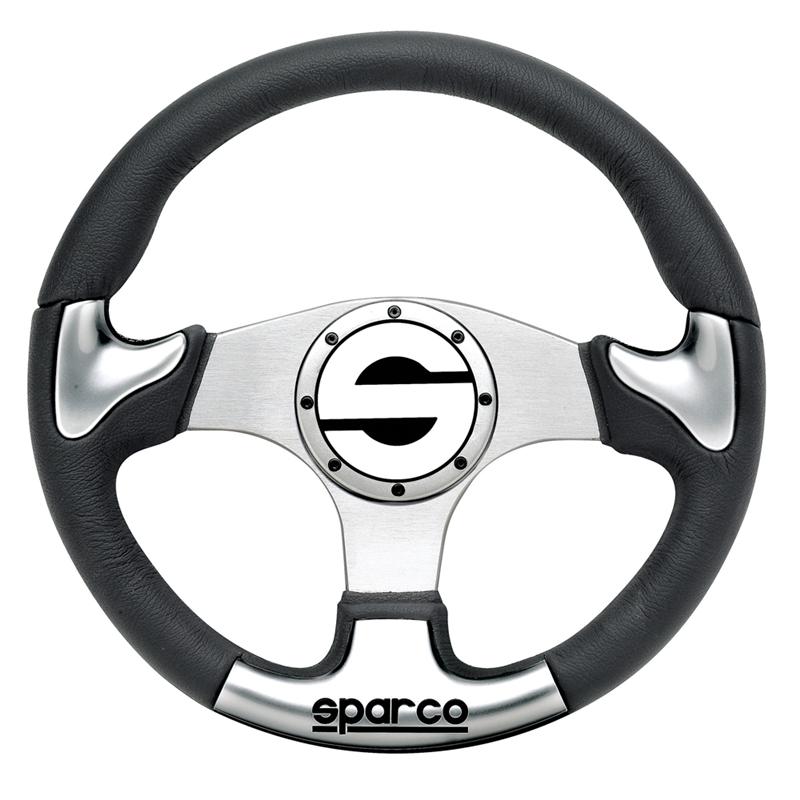 Sparco P 222 Silver Steering Wheel - Automotive Performance Upgrade