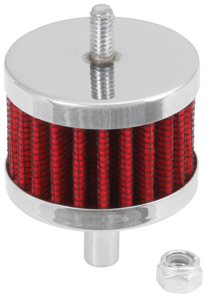 K&N Engineering 62-1090 Steel Base Crankcase Vent Filter with 3/8 Inch Diameter Tube