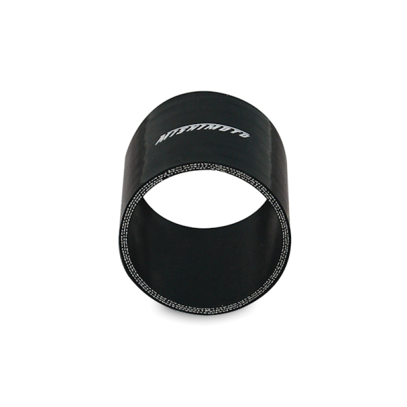 Mishimoto 3.0 Inch Black Silicone Straight Coupler - High-Performance Automotive Hose Connector