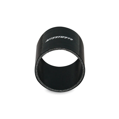 Mishimoto 3.0 Inch Black Silicone Straight Coupler - High-Performance Automotive Hose Connector