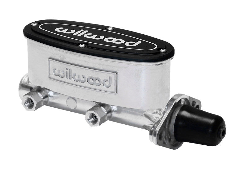 Wilwood High Volume Tandem Master Cylinder - 1 1/8 Inch Bore, Ball Burnished Finish