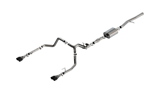 Borla 2024 Chevy Silverado 1500 6.2L V8 ATAK Catback Exhaust with Valve Simulator - Black Chrome