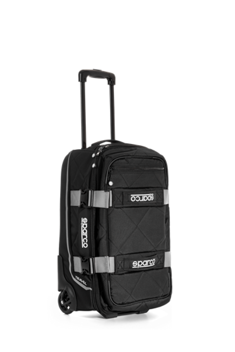 Sparco Bag Travel Black/Silver Part Number 016438NRSI – Durable Automotive Travel Bag