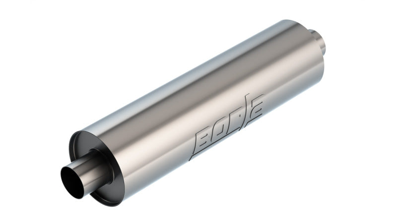 Borla Specialty Muffler 2.75-inch Center Inlet/Outlet, 6.75-inch Diameter, 24-inch Body, S-Type Un-Notched for Truck and SUV Applications