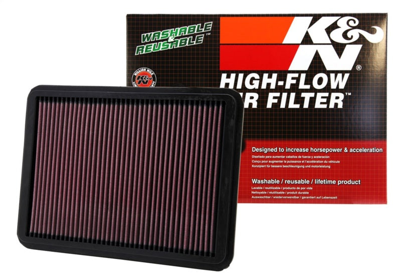 K&N Engineering Part 33-2144 High-Flow Reusable Air Filter for Toyota Tundra and Lexus GX470