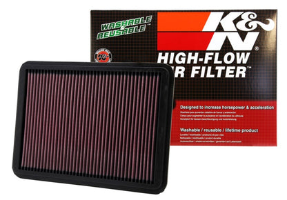 K&N Engineering Part 33-2144 High-Flow Reusable Air Filter for Toyota Tundra and Lexus GX470
