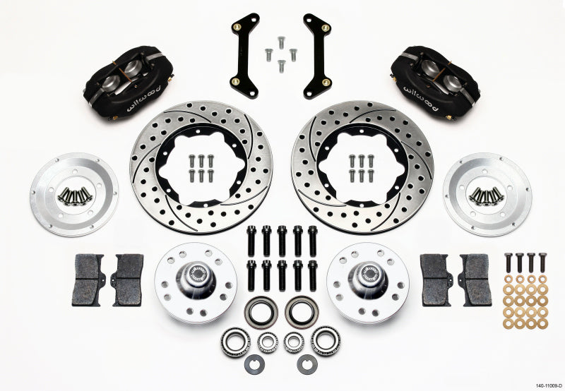 Wilwood Forged Dynalite Front Kit 11-inch Drilled Brake Rotors for 1979-1981 Buick Century
