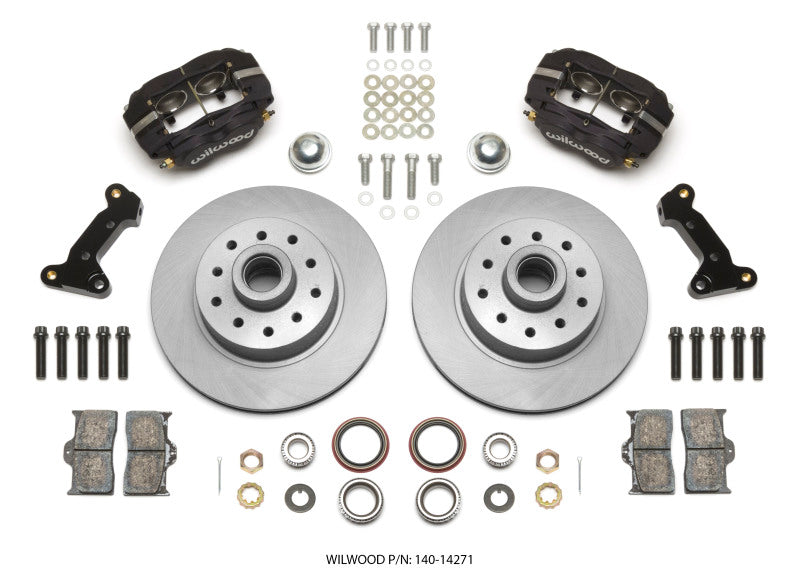 Wilwood Forged Dynalite Front Disc Brake Kit for 1974-1978 Ford Mustang II - 11.03-inch Rotor and Hub Assembly