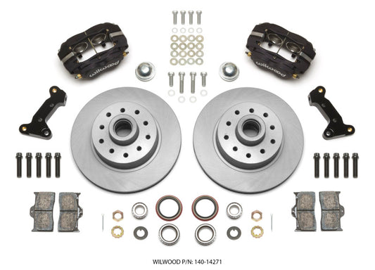 Wilwood Forged Dynalite Front Disc Brake Kit for 1974-1978 Ford Mustang II - 11.03-inch Rotor and Hub Assembly