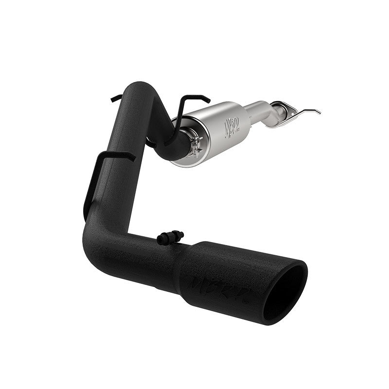 MBRP Armor BLK Series Cat Back Exhaust System for Chevrolet Colorado and GMC Canyon 2015-2016 with 3-inch Single Side Exit and Black Coated Finish
