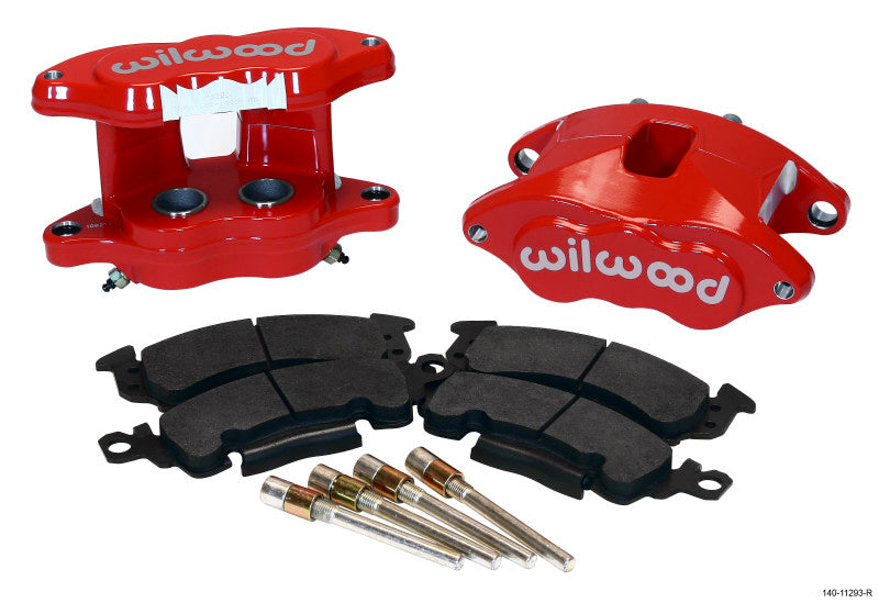 Wilwood D52 Rear Caliper Kit - Red with 1.25 inch Pistons for 1.04 inch Rotors