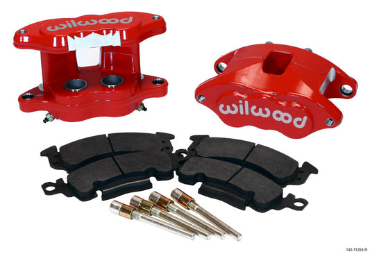 Wilwood D52 Rear Caliper Kit - Red with 1.25 inch Pistons for 1.04 inch Rotors