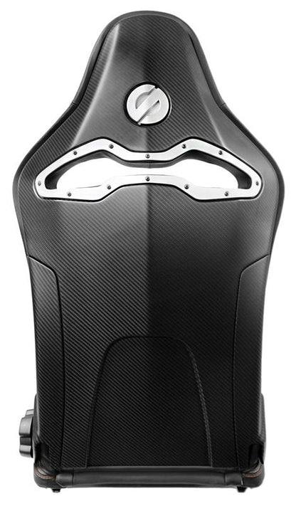 Sparco SPX Special Edition Black and Red Racing Seat with Gloss Carbon Shell - Right Side
