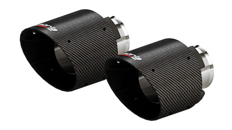 Borla 15-24 Dodge Charger & 2023 Chrysler 300C V8 Carbon Fiber Exhaust Tips with Black Anodized Center Caps