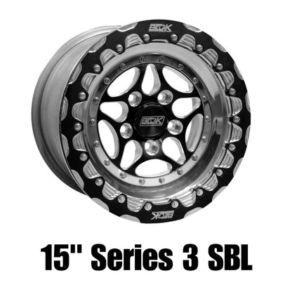 Belak Wheels 15x11 GTR Rear Wheel - Series 4, 5x114.3 Bolt Pattern, Single Beadlock (OEM Small Brake Kit Required)