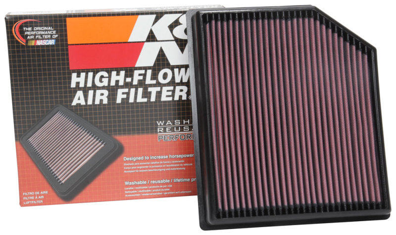 K&N Engineering Part 33-5077 High-Flow Reusable Air Filter for Jeep Grand Cherokee and Dodge Durango