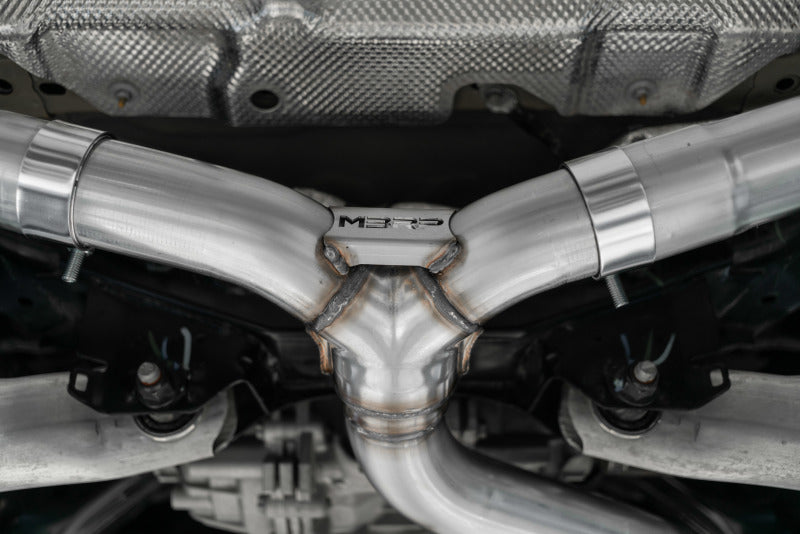 MBRP Armor BLK Series 2.5-inch Dual Rear Exhaust System for Ford Bronco Sport (2021-2023) with Black Coated Finish