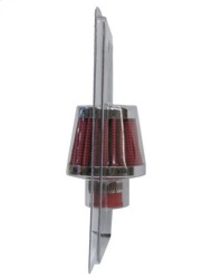 K&N Engineering 62-1600RD Crankcase Vent Filter with Chrome Top and Base for Classic and Racing Applications