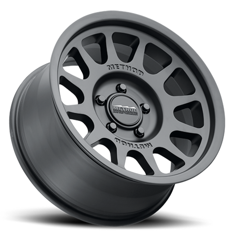 Method MR703 Bead Grip 16-Inch Matte Black Off-Road Wheel with 5x130 Bolt Pattern and +68mm Offset