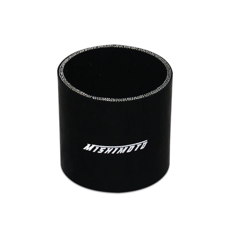 Mishimoto 3.0 Inch Black Silicone Straight Coupler - High-Performance Automotive Hose Connector